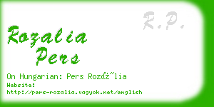 rozalia pers business card